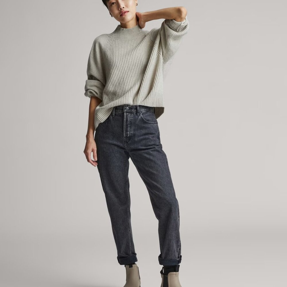 Everlane Women’s Ankle Rubber Rain Chelsea Boot in Stone Sz 9 - Picture 2 of 5